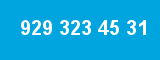 929 323 45 31 929 323 45 31